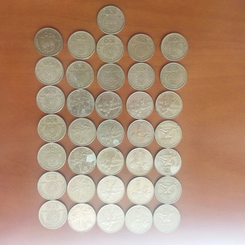 Olympic Games coin collection 20 drachmas and 100 drachmas