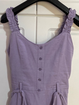 Funky Buddha purple one-piece jumpsuit like new, size M