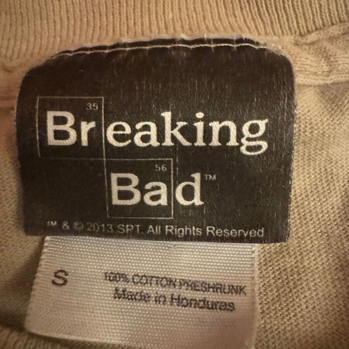 Breaking Bad T shirt rare size small unisex used, beige
