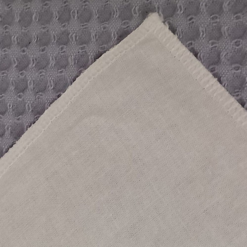 Cotton fabric pieces like new, 2 large and 1 small with crochet edge