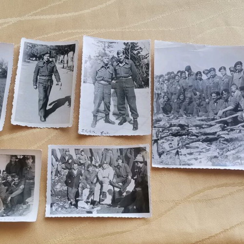 Military photos used, set of 6 from 1948 onwards