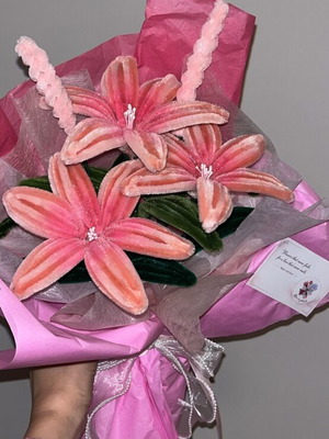 Pink Fairy Bouquet made to order with 5 flowers