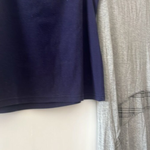 Skirt and blouse set used, size L-XL, grey and blue