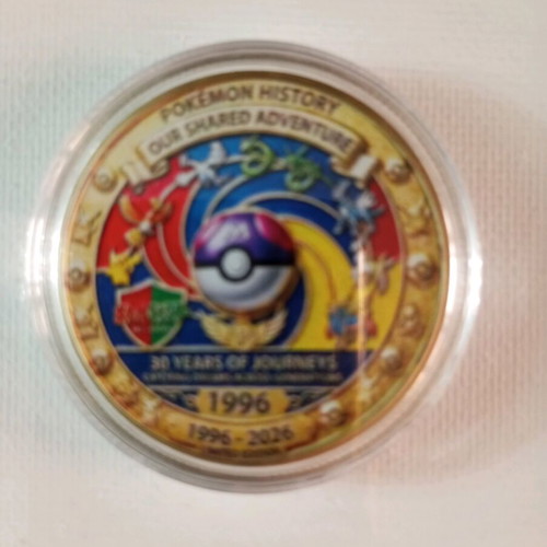 Pokemon 30th Anniversary Commemorative Coin new, limited edition