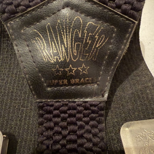 Vintage Ranger heavy duty suspenders black 90s new