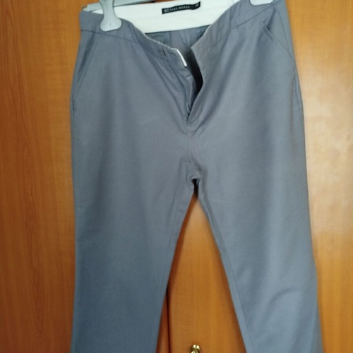 Zara women's straight-leg pants grey like new size 36-38