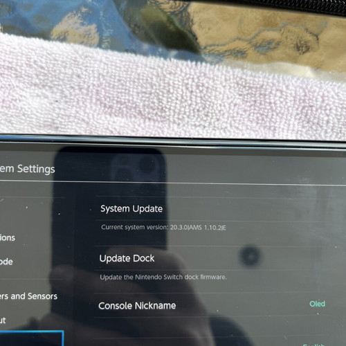 Nintendo Switch OLED Zelda Edition modded with 512GB and Zelda Joy-Cons like new
