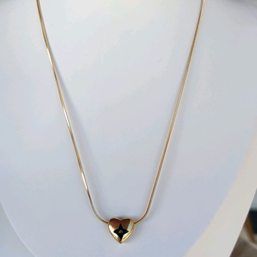 Steel necklace new, gold and silver color