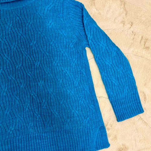 Massimo Dutti sweater blue, 100% wool, new, size L