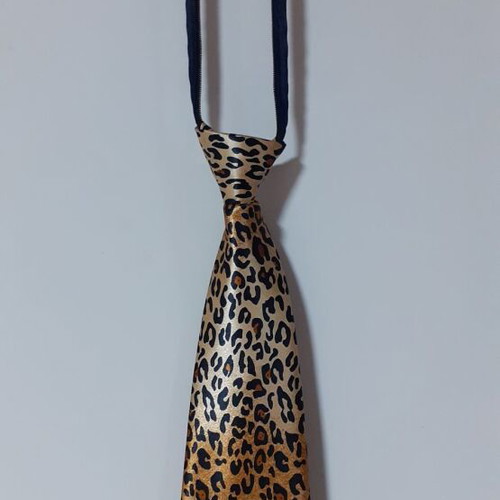 Three women's ties like new, two black and one tiger print