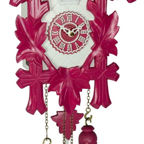 Cuckoo clock handmade with five leaves and quartz mechanism new