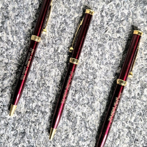 Pens new, personalized, set of 3 pieces