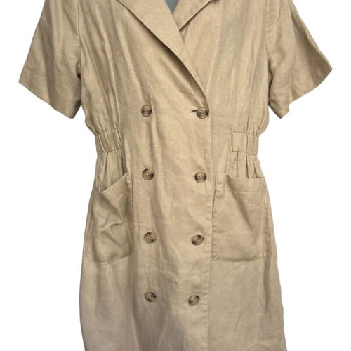 Rouge Vila linen dress M like new, beige