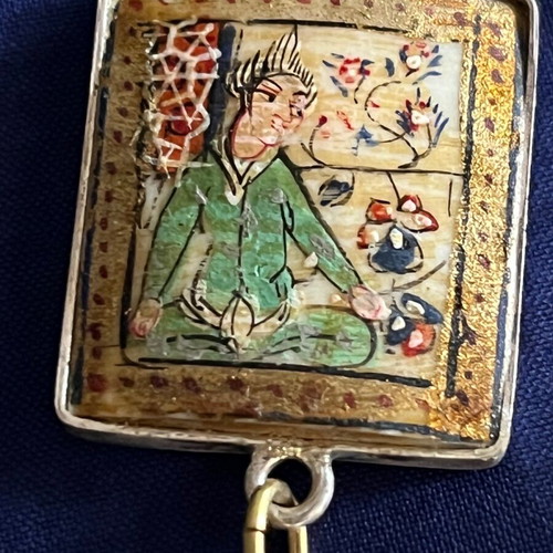 Bracelet Persian miniatures painting used on 925 silver base