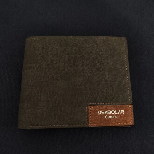 Men's wallet new with velvet texture, black and brown