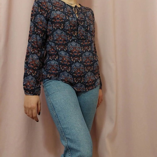 Floral Pepe Jeans shirt used, size Small, multicolor
