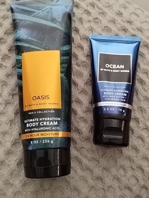 Bath & Body Works Men's Collection κρέμες σώματος μεταχειρισμένες, Oasis και Ocean