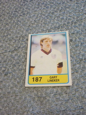 Gary Lineker The Stars of Football 1986 κάρτα #187, Αγγλία