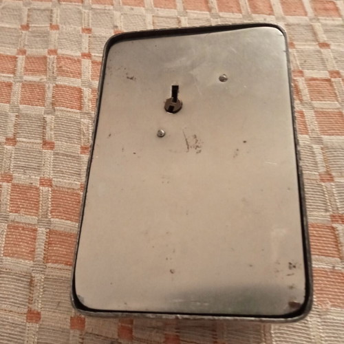 Vintage metal piggy bank Laiki Trapeza used