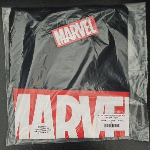 PCMerch Marvel logo black T-shirt size L new