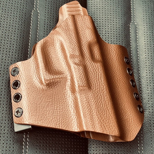 Kydex holster for Glock 17, brown, right-handed