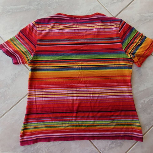 Summer blouse in multicolor viscose like new, size M