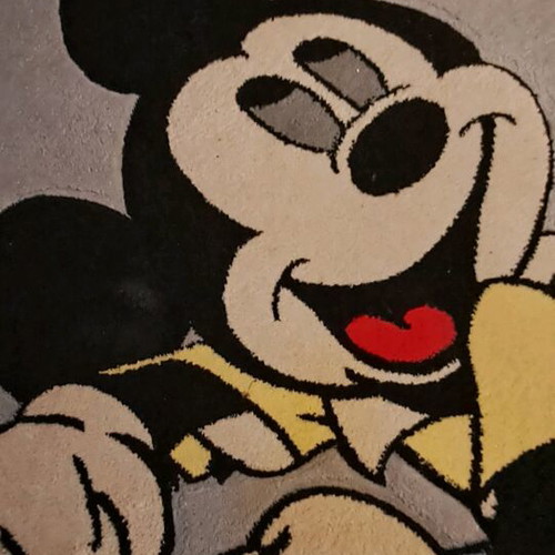 Mickey Mouse Kids Rug like new with vibrant colors