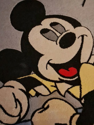 Mickey Mouse Kids Rug like new with vibrant colors