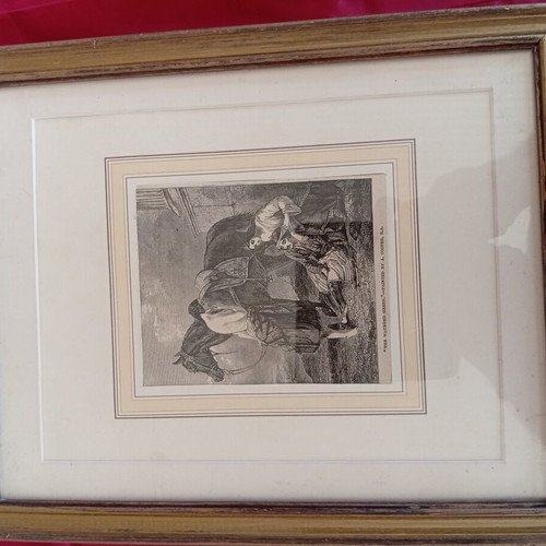 Philellinic engraving with wounded fighter, 30 cm, like new