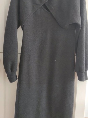 Μάξι φόρεμα Attrattivo μεταχειρισμένο, μαύρο, μέγεθος S, με μπολερό