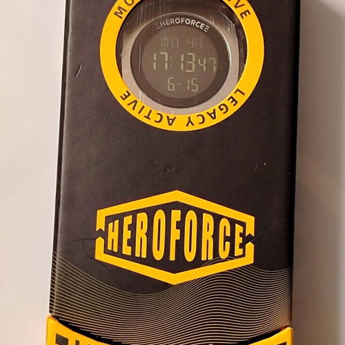 Heroforce Timeless Edge Digital Watch new with Mineral Glass and Steel Bracelet