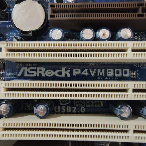ASROCK Motherboard P4VM800 used with CPU Celeron 2.20GHz and 512MB RAM