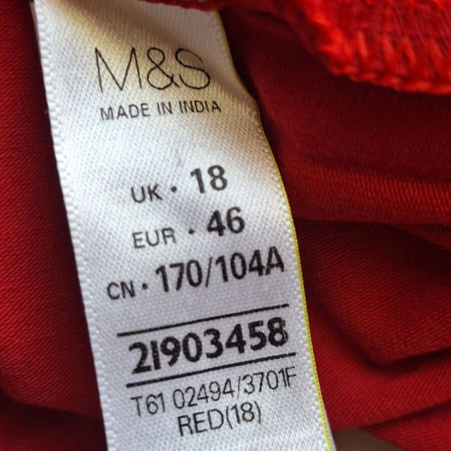 Marks & Spencer XLarge Red Cotton Cami Top like new