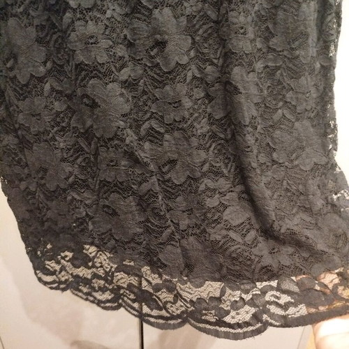 Elegant black lace dress XXL new