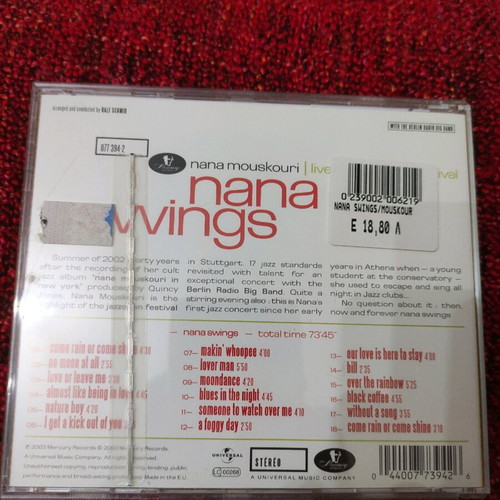 Nana Mouskouri Nana Swings CD used