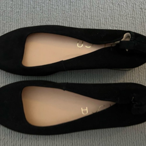 Unisa ballerina shoe new, black suede, size 37
