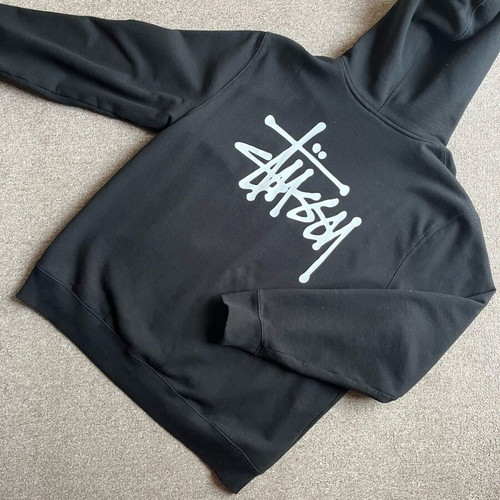 Stussy black hoodie like new, size XL