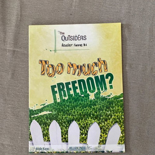 Book Too much Freedom new, English learning B1+ level