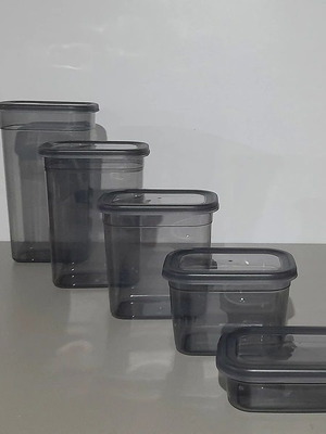 Rectangular food storage containers new, set of 20 pieces