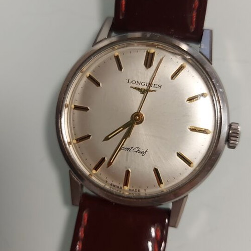 Longines Sport Chief men's wind-up watch, steel, 34.5mm, 1959
