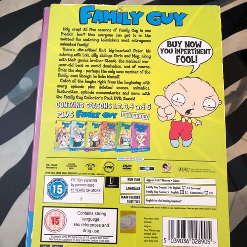 Family Guy Complete Series 1-5 DVD used, 14-disc boxset