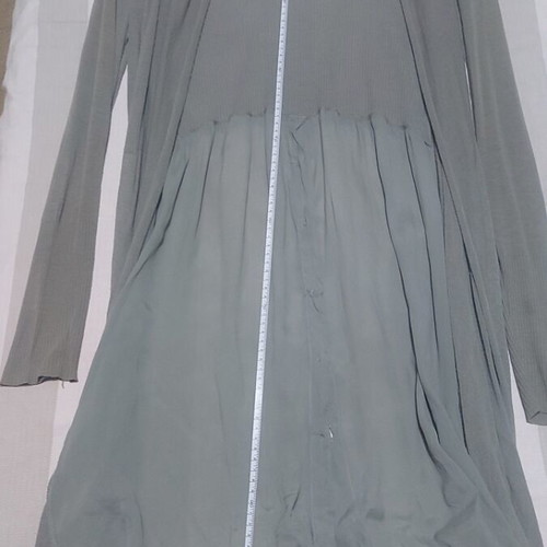 Rococo women's long cardigan green, like new, size S