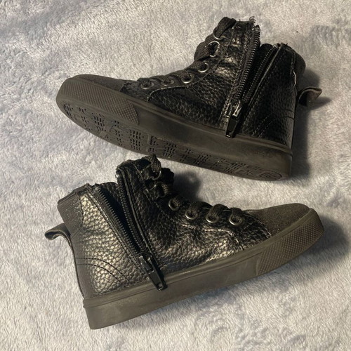 Children's leather boots used size 26 black