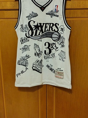 Iverson Authentic Jersey like new, rare large size