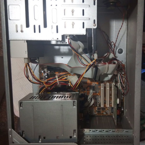 Retro Pentium 3 Computer used with Jetway J-710AF motherboard and multifunction printer