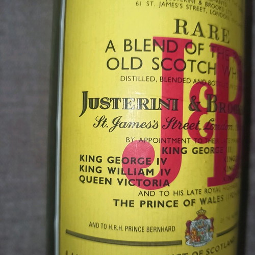 J&B bottle sealed new with old classic label
