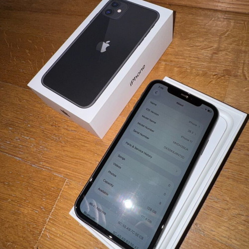 iPhone 11 128GB black used, dual SIM, slight camera flicker