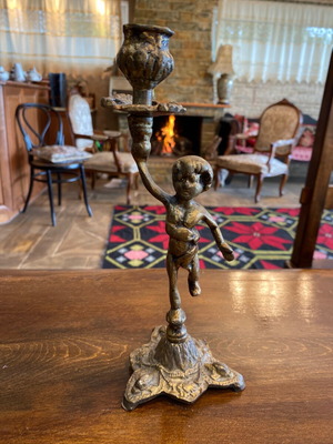 Bronze candlestick Kouros used, 1960s design
