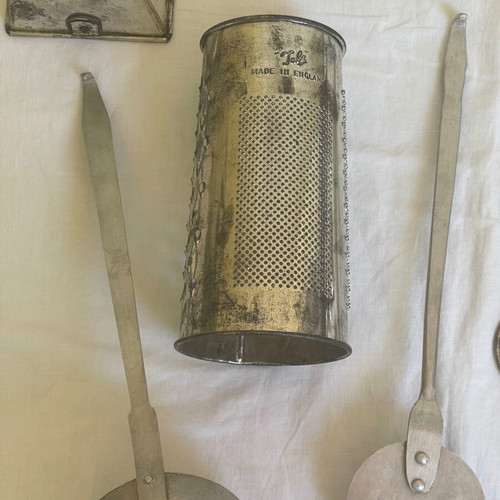 Set of used vintage kitchen items