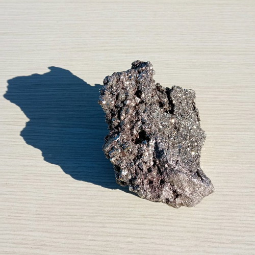 Pyrite mineral used, stone 13x10 cm, 1052 g